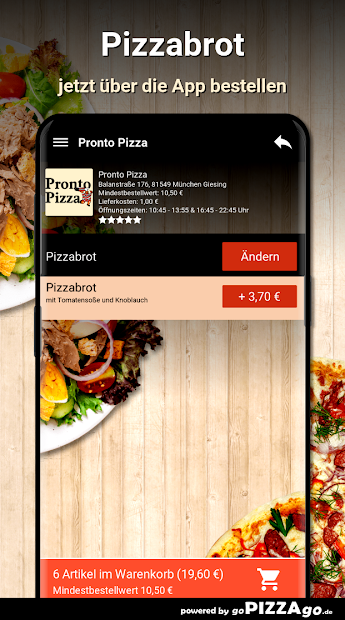 Captura de Pantalla 6 Pronto Pizza München Giesing android