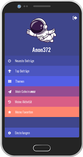 Android application Geheimness screenshort