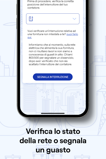Android application E-Distribuzione screenshort