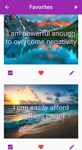 Daily Positive Affirmations Screen 3