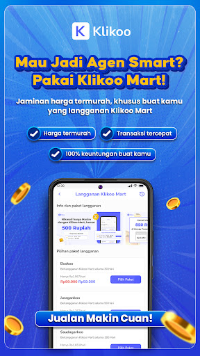 Klikoo: Pulsa, PPOB, Tiket Screen 2