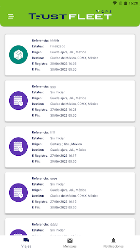 Android application TrustFleet screenshort