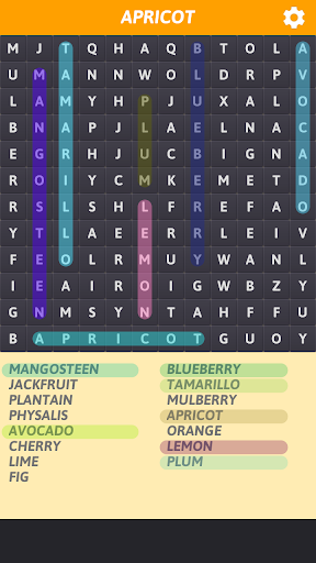 Fruits Word Search