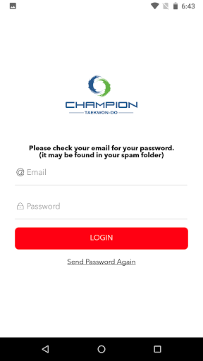 Android application Champion Taekwon-Do screenshort
