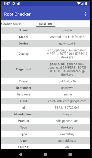Root Checker Screen 3