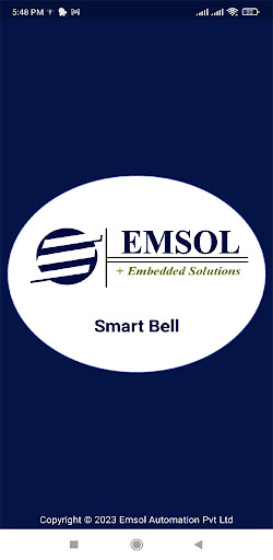 Android application Emsol Smart Bell screenshort