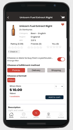 Android application CBC Liquors screenshort