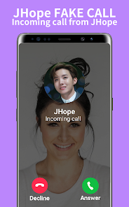 Captura 1 JHope BTS Fake Call android