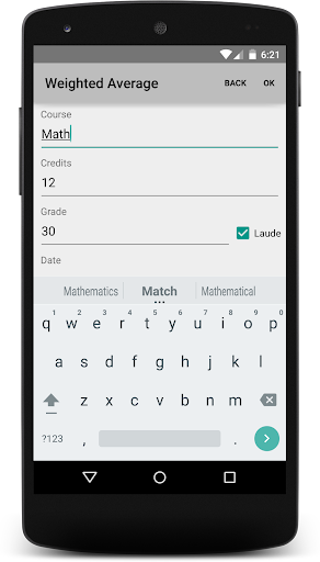 Weighted Average Screen 2