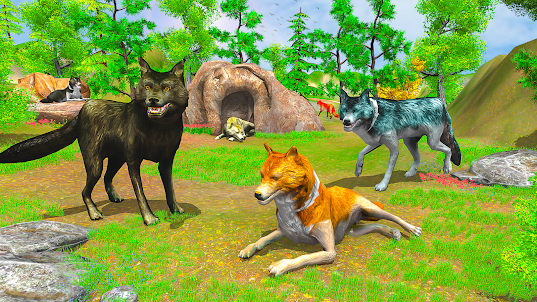 Wild Wolf Family Animal Games