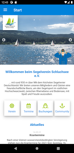 Segelverein Schluchsee e.V. Screen 2