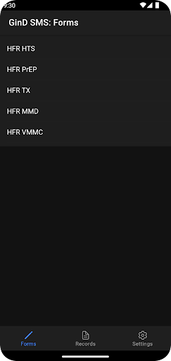 Android application GinD SMS screenshort