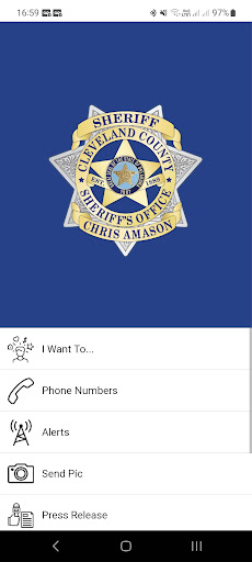 Android application OK Cleveland County Sheriff screenshort