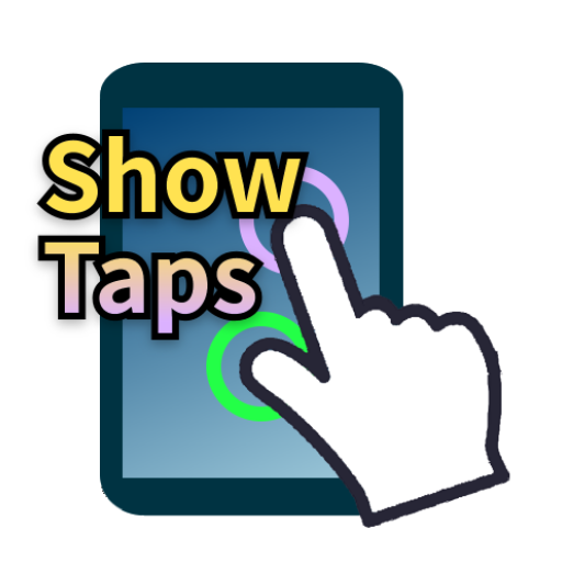 Show taps : on any screen logo
