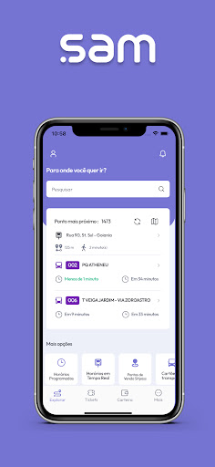 Android application SAM App screenshort