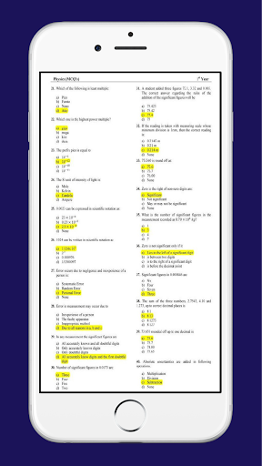 Physics 11 MCQs Solved Screenshot 3 - AppWisp.com