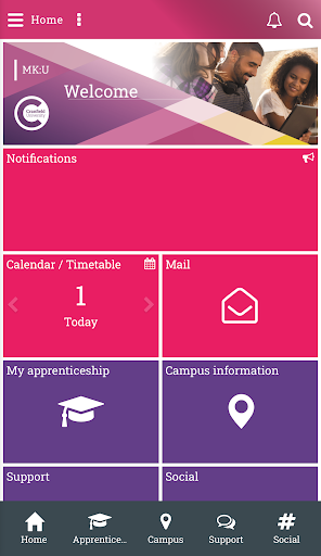 Android application MyMK:U screenshort
