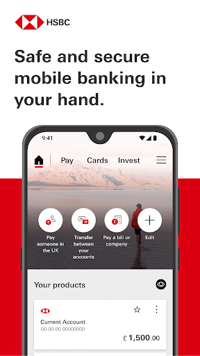 Screenshot of HSBC UK Mobile Banking