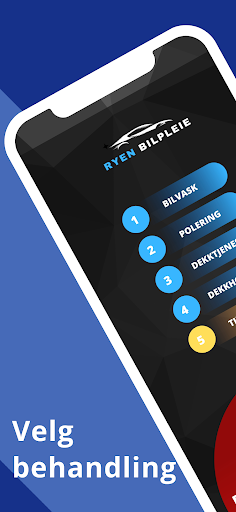 Android application Ryen bilpleie screenshort