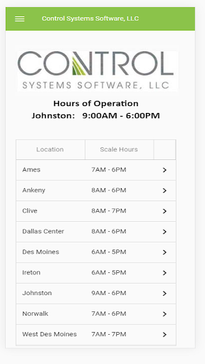 CONTROL Systems Software Screen 3