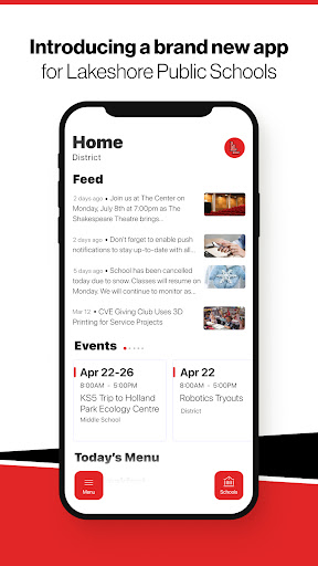 Android application Lakeshore Lancers MI screenshort