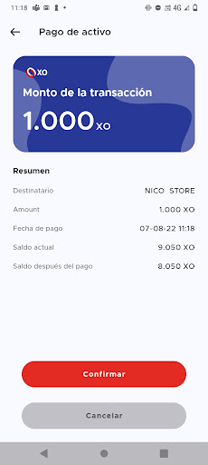 XO Beneficiarios Screen 2