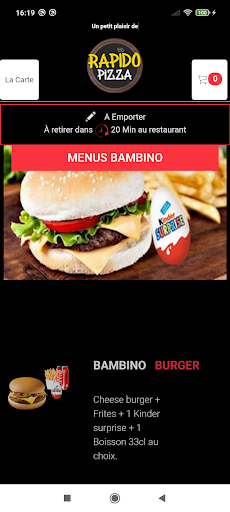 Rapido Pizza Screen 3