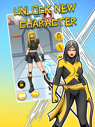 Create your own Superhero Girl Screen 3