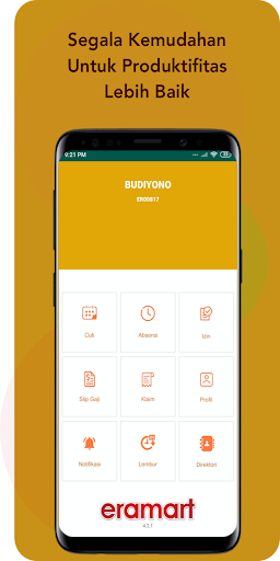 Android application Eramart HRIS screenshort
