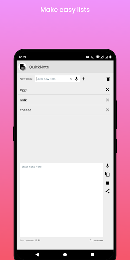 QuickNote - Note Taker + To-Do Screen 2