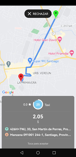 GO! TAXI EXPRESS - Conductor Screen 2