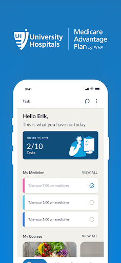 Android application UHMAP Health+Wellness screenshort