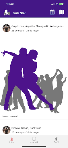 Android application Baila SBK screenshort