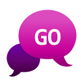 GO SMS - Bubble Purple icon