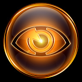 Golden eyes icon