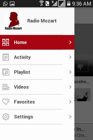 Radio Mozart Screen 2