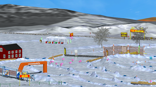 Android application Snowmobile Cross VR screenshort