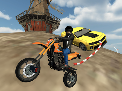 Chained Motorcycle Race