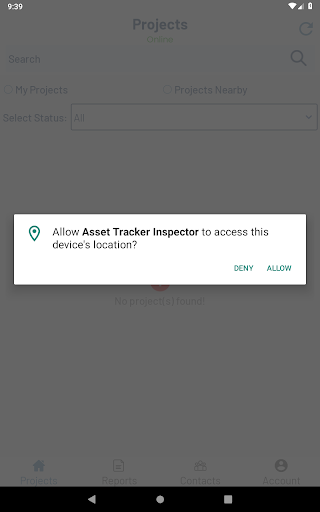 Asset Tracker Inspector Screen 2