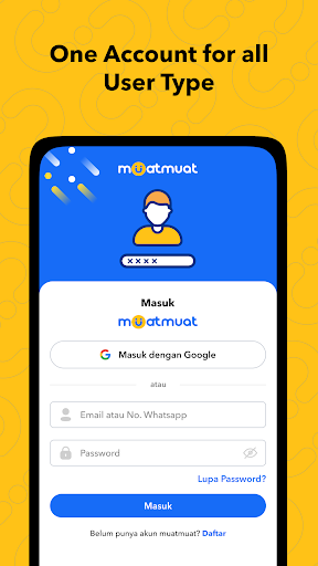 Android application muatmuat Transporter screenshort