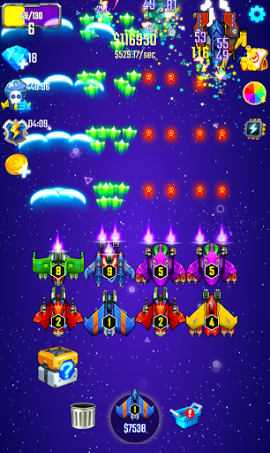 Galaxy Fighter Merge Spaceships  Defeat Aliens