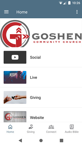 Android application Goshen Community Church screenshort