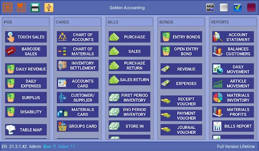 Golden Accounting & POS Screenshot