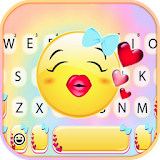Lovely Kiss Emoji Keyboard Theme icon
