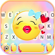 Lovely Kiss Emoji Keyboard Theme