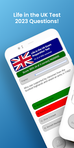 Android application Life in the UK Exam Pro screenshort