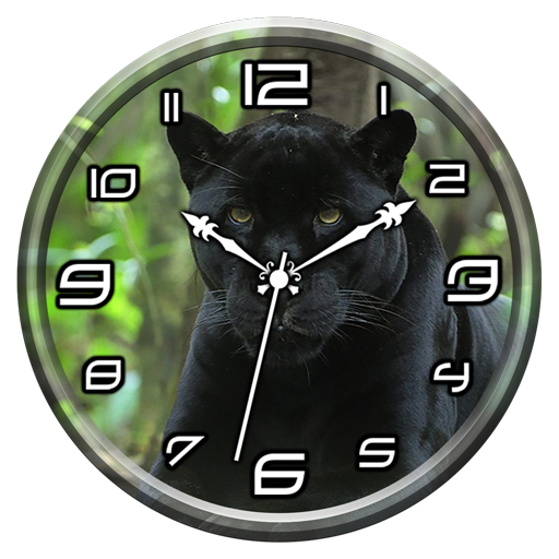 Black Panther Clock Live WP  Icon