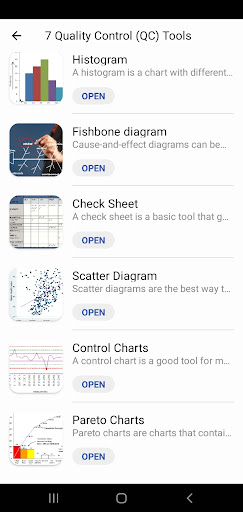 7 Quality Control Tools Screen 2
