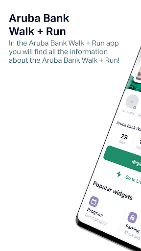 Android application ArubaBank Walk & Run screenshort