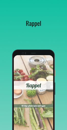 Android application Rappel - Ghi nhớ thực phẩm screenshort